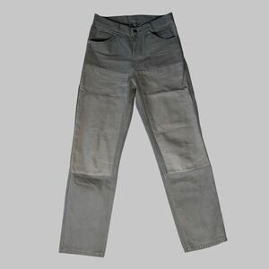 Dickies Men's 30x30 Beyond Retro Double Knee Grey Distressed Canvas Pants